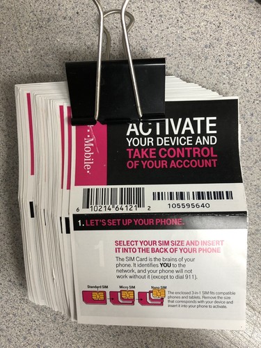 T-Mobile Prepaid Activation Code 30pc.By E-Mail Send  