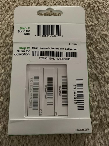 Cricket Wireless $40 Refill Card + Universal Sim Card Activation Kit