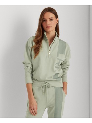 

RALPH LAUREN Женская зеленая толстовка с графическим логотипом Petites, Зеленый