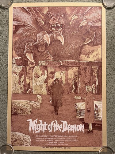 Night ( Curse ) Of The Demon 1957 Horror Movie Art Print