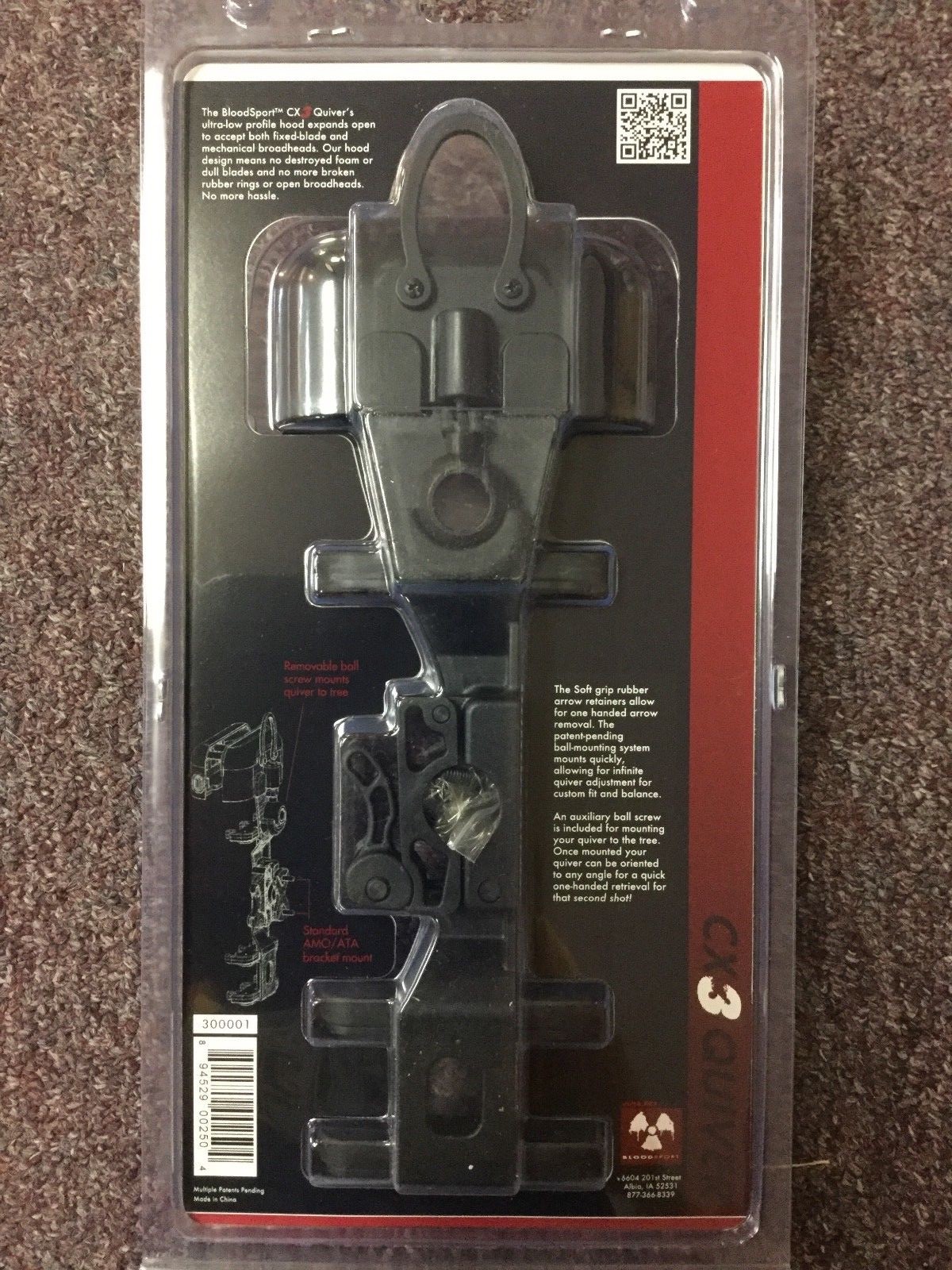 Bloodsport CX3 3 Arrow Quiver BRAND NEW