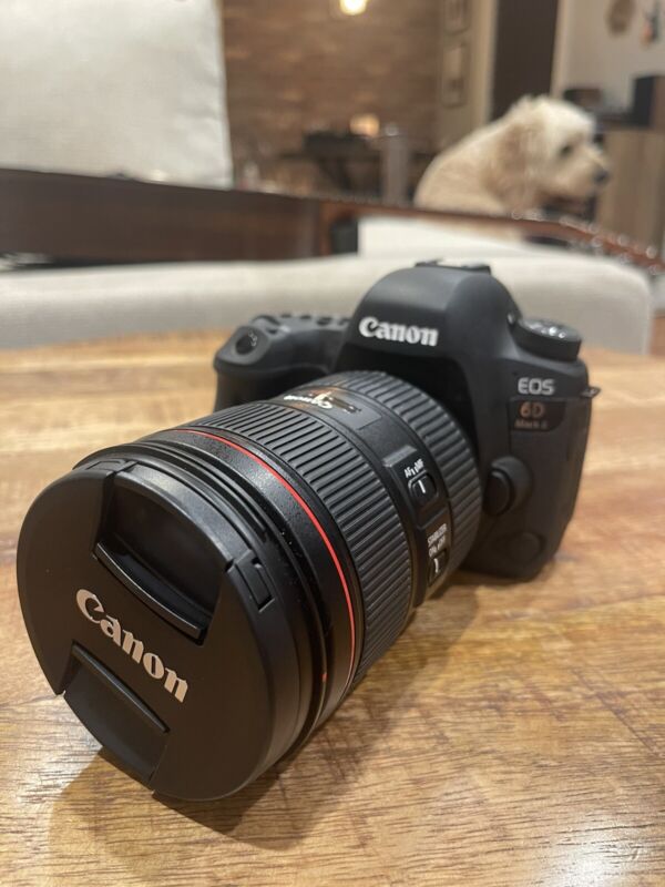 Canon Eos 6d Mark Ii 26.2mp Digital Slr Camera - Black (kit W/ Ef 24-105mm...