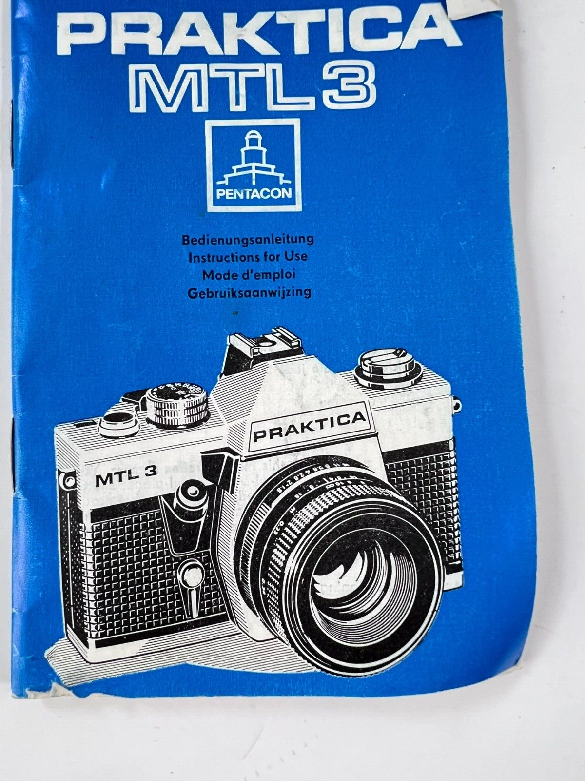 PENTACON, PRAKTICA MTL3 CAMERA ORIGINAL INSTRUCTIONS MANUAL