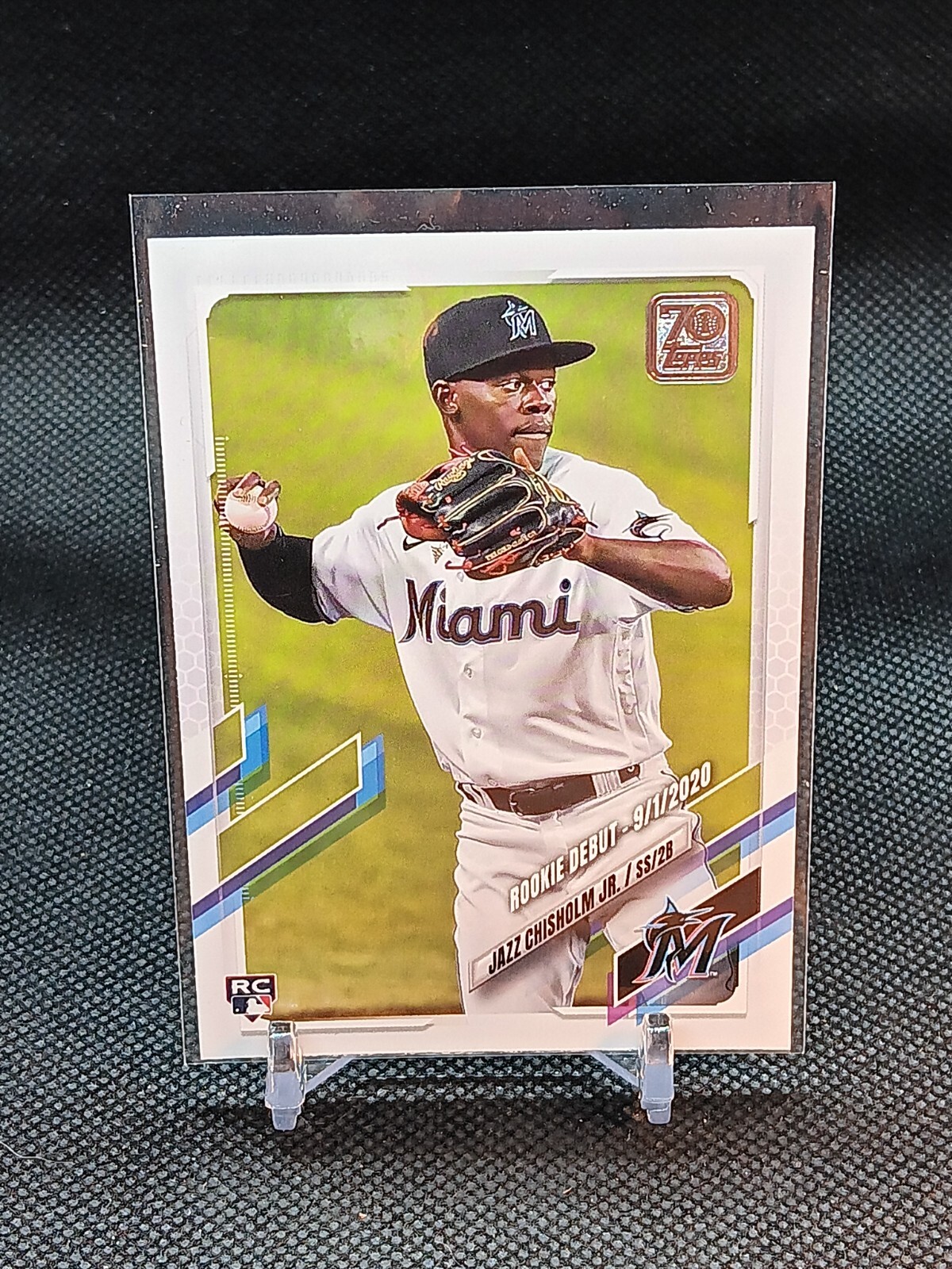 2021 Topps Update Jaxz Chisholm RC Miami Marlins US114 B48