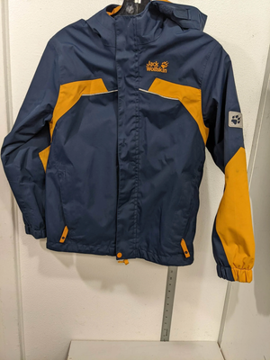 Jack Wolfskin Hooded Youth Ski/Snowboard Jacket Size Youth Medium Blue Used