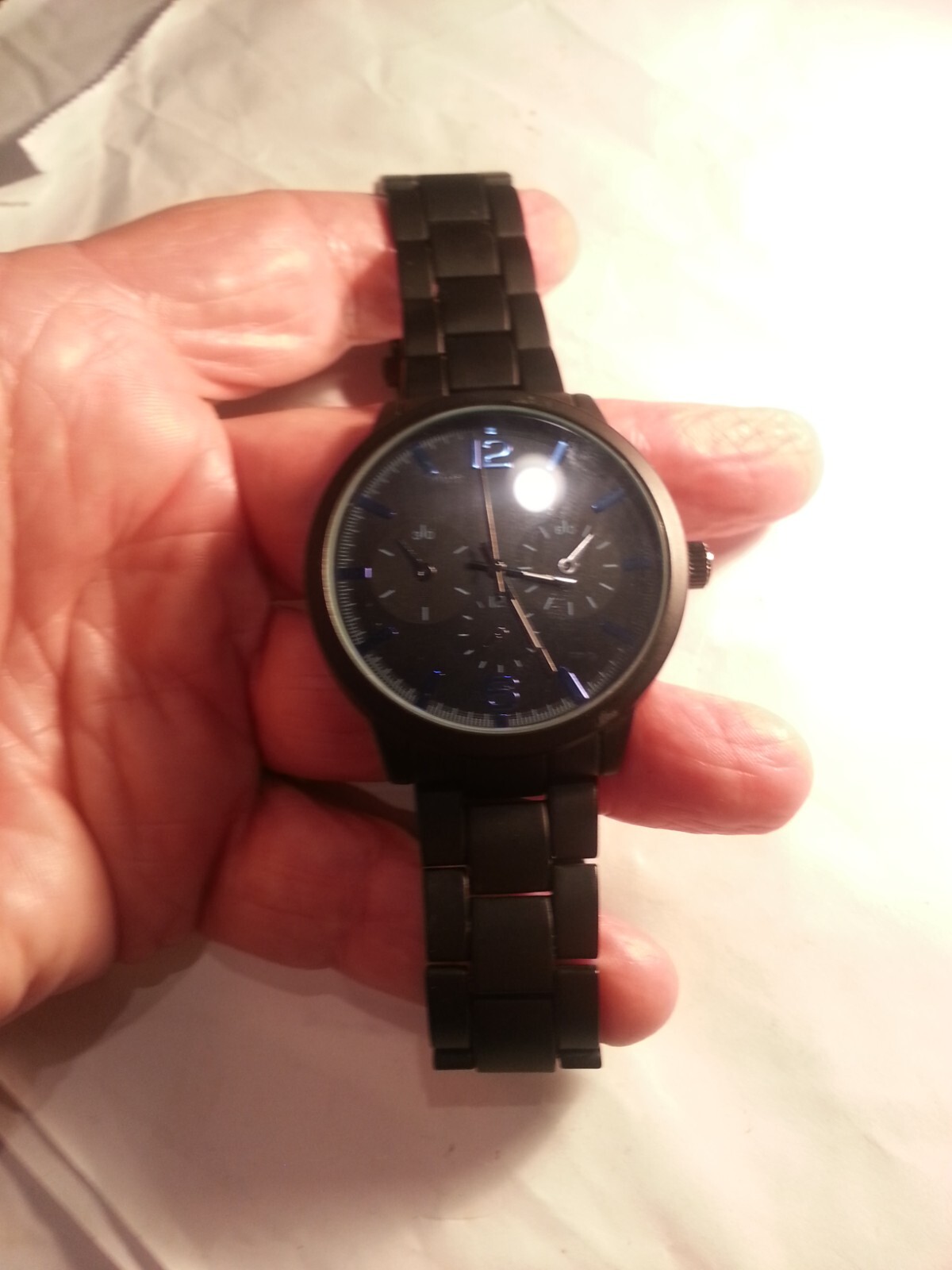 ★87MM★ Mmlg DAY RECORD HFT AUTHENTIC NAVY Steel 1000ft - 42mm - Two Tone Blue Dial – dakotawatch