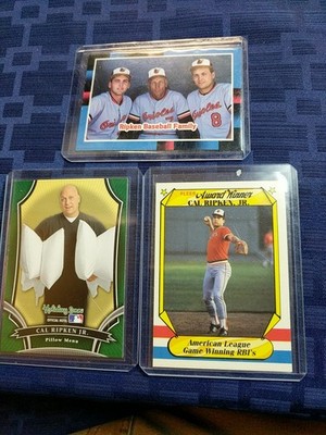 1987-2007 Cal Ripken Jr. Baseball Cards Lot Of 3, Family, Award