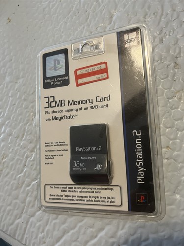 32MB Memory Card with MagicGate PS2 (Sony PlayStation 2) New