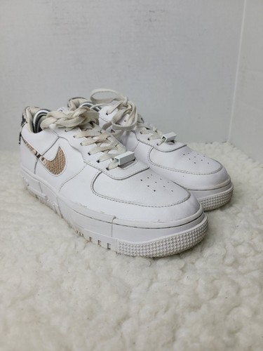 nike air force 1 pixel trainers white white black sail