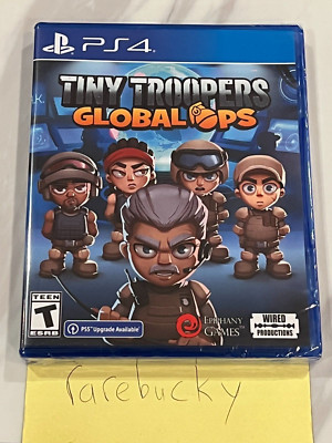 Tiny Troopers Global Ops (PS4) NEW SEALED Y-FOLD MINT, RARE US RELEASE, LRG!
