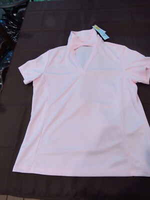 NWT Lady Hagen Pink Golf Polo Hydro-Dri Shirt - Size Large