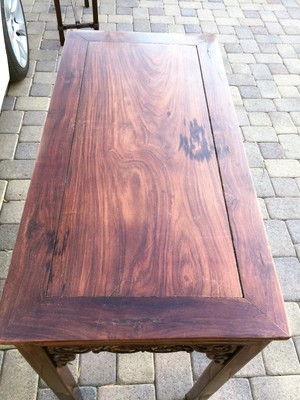 VERY RARE ANTIQUE 18th C CHINESE HUANGHUALI WOOD TABLE