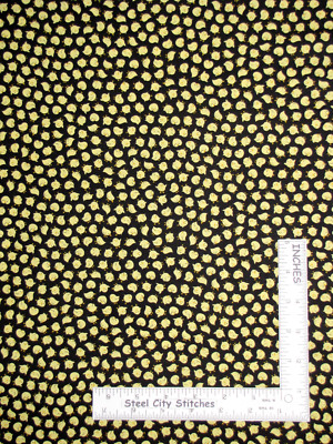 Farm Sheep Peep Easter Chicks Black Cotton Fabric Quilting Treasures By Yard