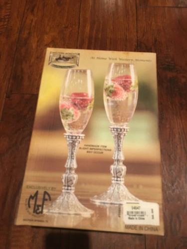 Western Moments Silverado Champagne Flute Set