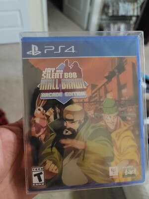Limited Run Games Jay And Silent Bob: Mall Brawl with Card #296 (PS4) Brand New 