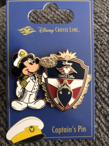 Disney Cruise Lines DCL Captain Mickey With Shield Captains Pin