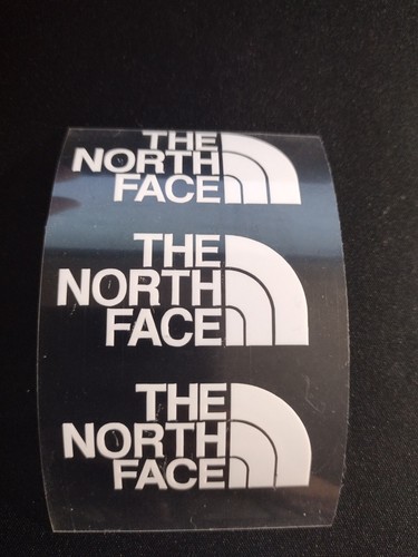 3" INCH - Three North Face Logo Iron On Decals / FREE SHIPPING in the US