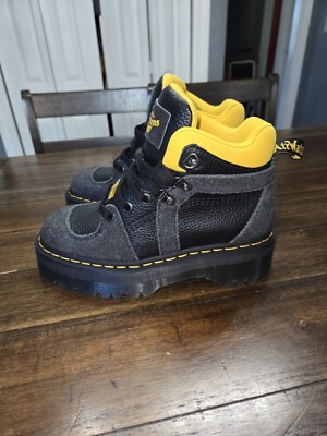 DR.Martens Zuma Leather And Suede Hiker Style Boots Ladies Size 7