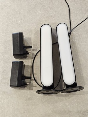 2x Philips Hue Play White & Colour Ambiance Smart Light Bars with 2 power supply