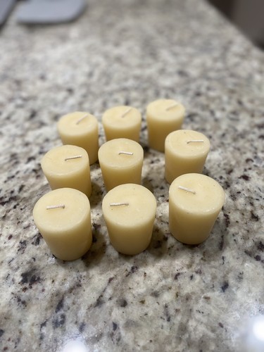 BIG DIPPER WAX WORKS  BEESWAX Peppermint Birch Aroma CANDLES, Votive Size 15 Hr