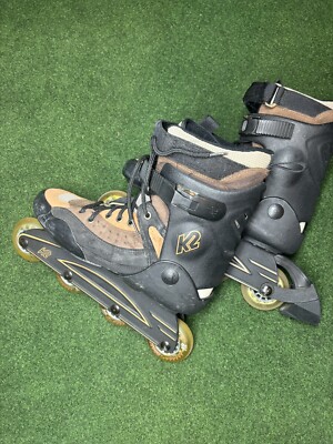 K2 Z-SE-M Inline Skates US Men Size 9.5 Brown Black Roller Blades