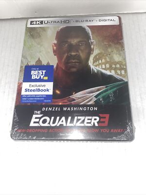 THE Equalizer 3 SteelBook 4K UHD + Bluray + DIGITAL **READ