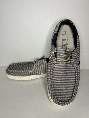 Hey Dude Welsh Mens Grey Slip On Loafer Boat Shoes Size 11 112210000 HeyDude Men main image 3