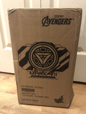 New Hot Toys MMS741D61 Iron Man Mark VII Black And Gold US SELLER, IN STOCK