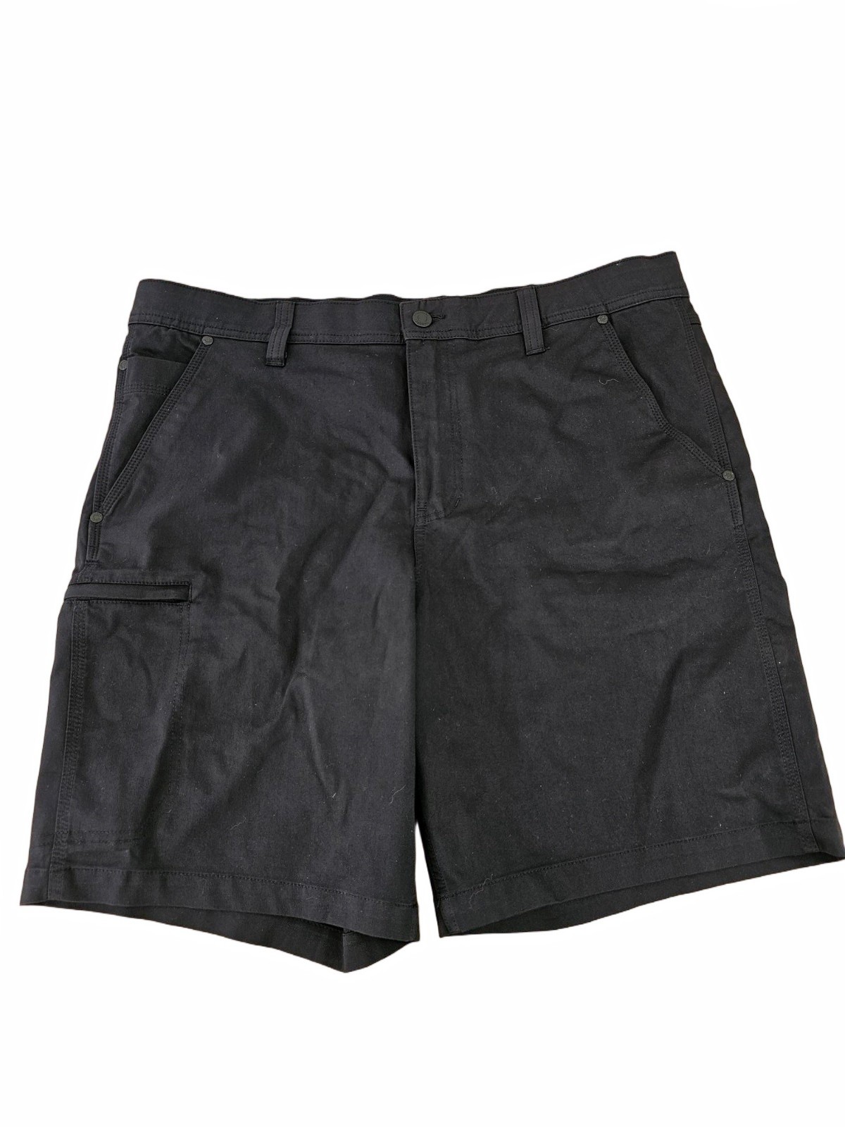*SML STAN* Wrangler Mens Performance Stretch Utility Cargo Shorts Black 36 WAIST