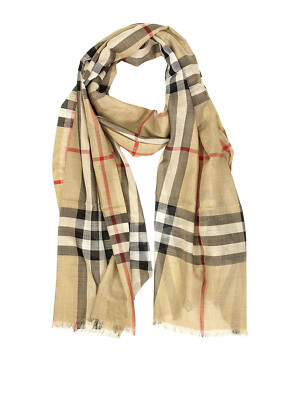 ta.mo　99 100 101 102 103 バーバリー　スーツ Sciarpa Burberry Scarf MU GIANT CHECK GAUZE ITALY Unisex