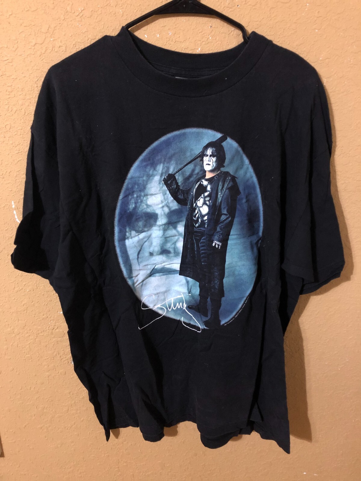 80’s Sting Vintage T-shirt RARE WRESTLING 80s WCW STING Takes The World By Storm