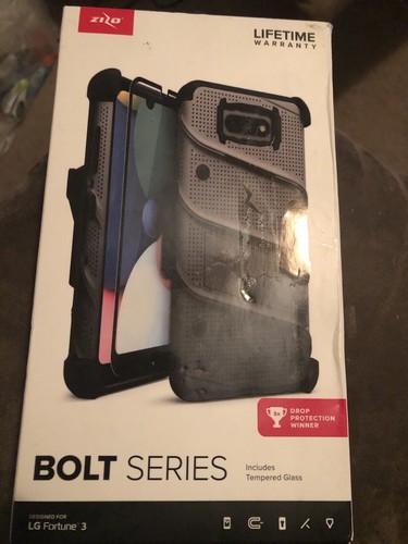 LG Fortune 3 ZIZO BOLT Series Case Heavy Duty Brand New