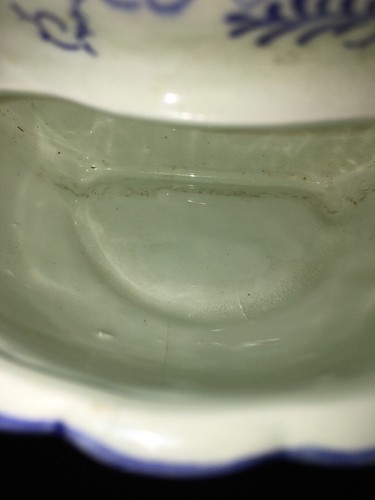 Vintage rare Delft style porcelain Candle holder sconce with pitcher set .