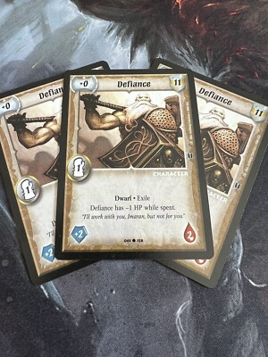 Defiance x3 Playset Warlord Saga of the Storm Lvl 1 Fighter Dwarf