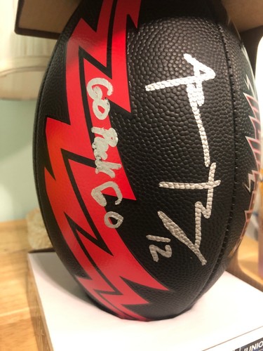 Green Bay Packers Aaron Rodgers AUTOGRAPHED & INSCRIBED GO PACK FOOTBALL COA NFL