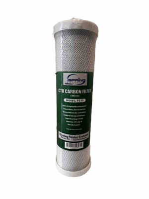 iSpring Carbon Block Filter Cartridge 5 Microns 10'' x 2-1/2'' FC15