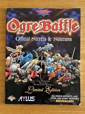 Ogre Battle Official Secrets &Solutions Limited Edition PS1 Prima Strategy Guide