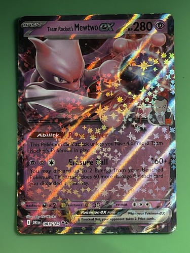 [美品]Team Rocket Mewtwo EX Team Rocket's Mewtwo Ex 205 Promo - Regular Card And Big