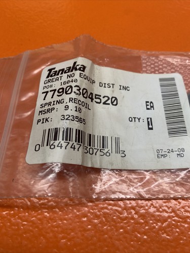 OEM TANAKA TED270 TBC225 TPH250 TPH260 TPS250 THB260 REWIND SPRING 6684942 -B47