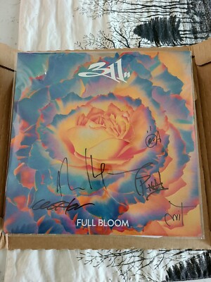 311 SIGNED Full Bloom Vinyl LP Indie Exclusive Swirl Variant Autographed Jacket