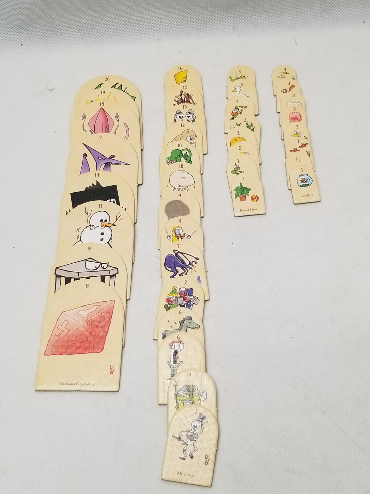 Munchkin Quest Board Game Parts Pieces - Complete Set of 38 Monster Standies V13