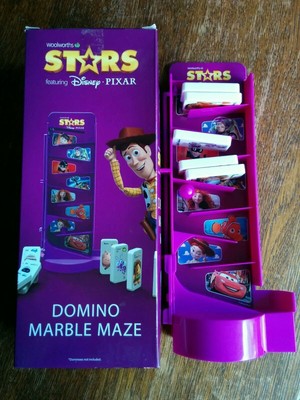 WOOLWORTHS STARS DISNEY PIXAR DOMINO MARBLE MAZE new in box