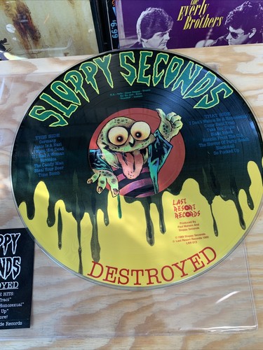 SLOPPY SECONDS DESTROYED VINYL Picture Disc Last Resort RECORDS 1995
