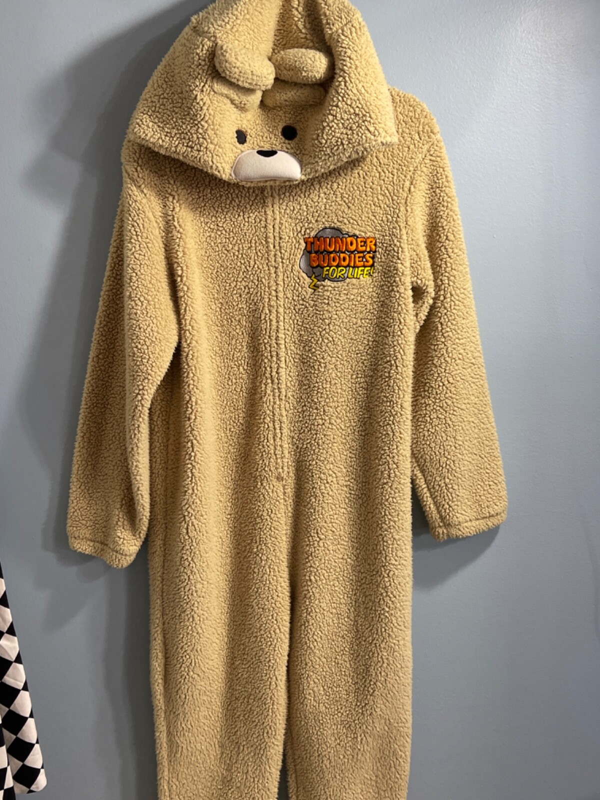Ted 2 Plush Teddy Bear Thunder Buddies Pajamas Sz Medium Union Suit COSTUME