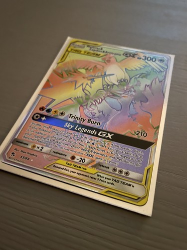Pokemon - Moltres Zapdos Articuno GX Rainbow Englisch Mint Promo