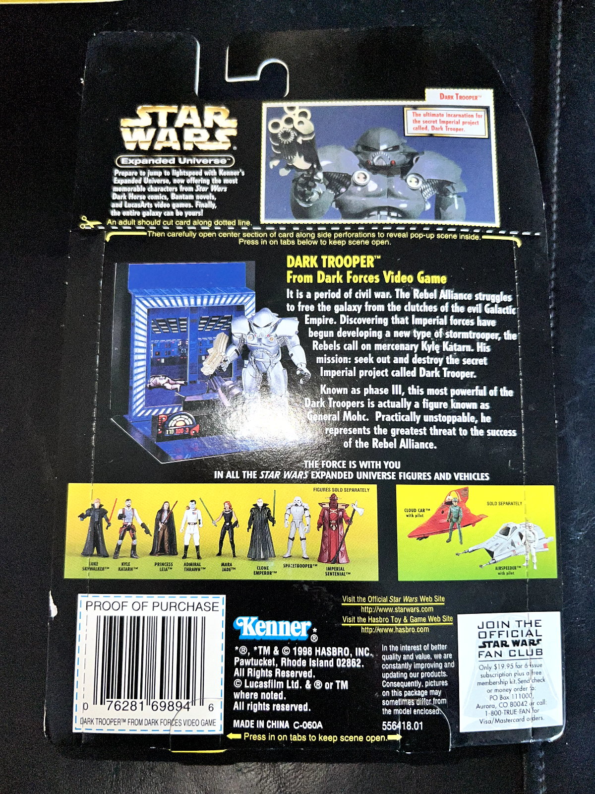 Dark Trooper Power of the Force 1998 STAR WARS Expanded Universe New Rare