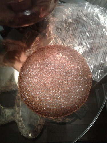 4 Amber Glass Dinner Plates Gold Dimpled Party Lite Siena Lights Lites Pebbled