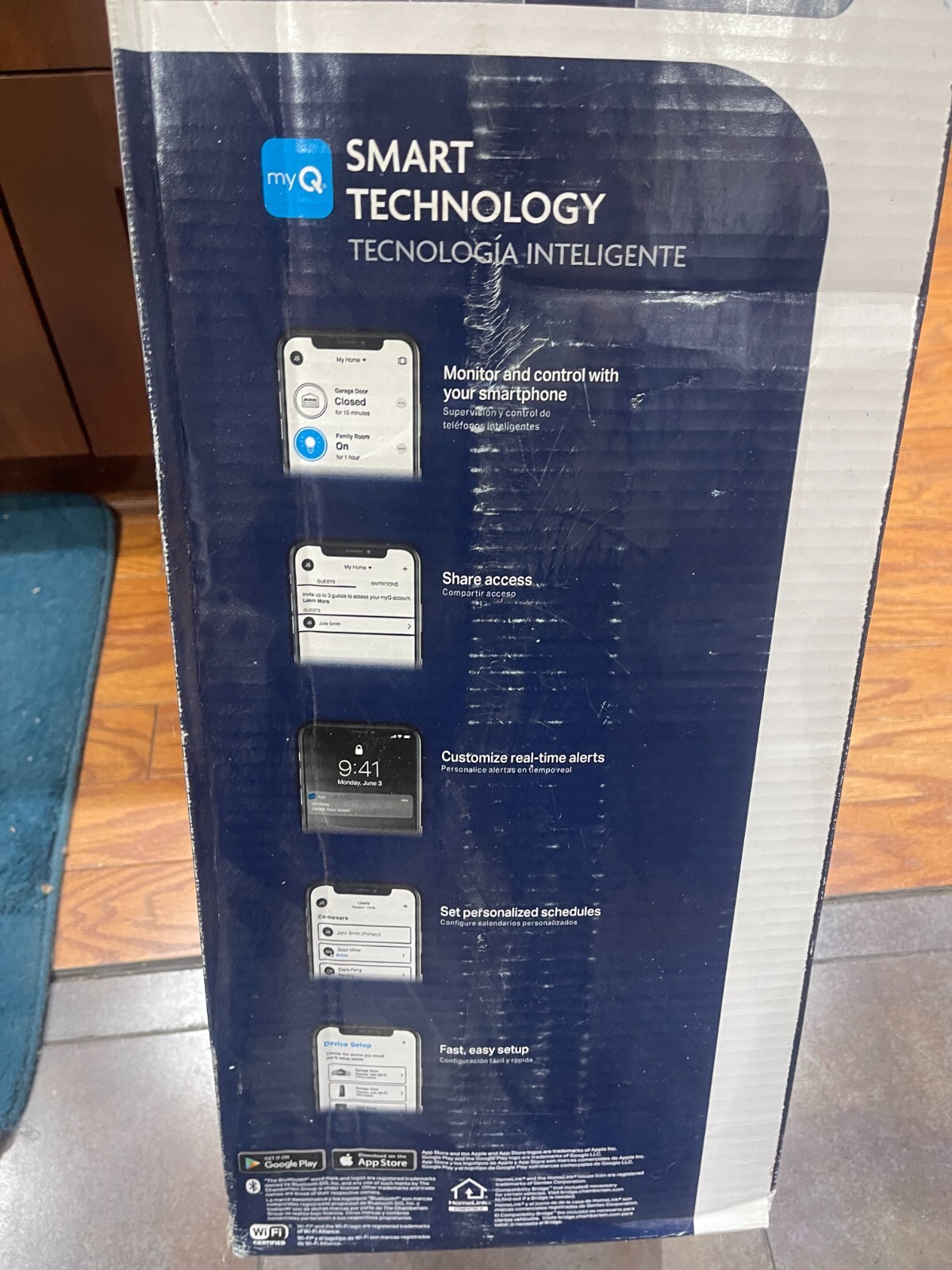 NEW Chamberlain 3/4HP MYQ Smart Garage Door Opener, Ultra Quiet BeltDrive-B4603T