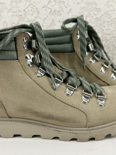 Sorel Ainsley Conquest Hiking Hoot Women's Oatmeal Suede Size 6