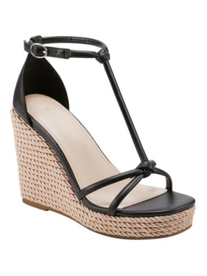 Женские черные босоножки MARC FISHER на танкетке из цинка на платформе и танкетке 8,5 М